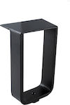 Deco Table leg 012 PL60-100 Black 100mm