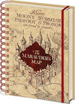 Pyramid International Harry Potter (The Marauders Map) Caiet Spiral A5 Cu dungi cu Elastic Multicolor