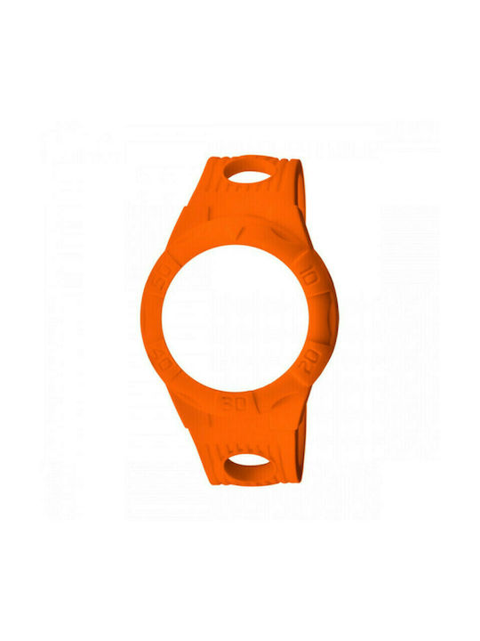WATX & CO Καουτσούκ Λουράκι Πορτοκαλί 49mm