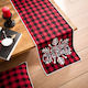 Gofis Home 564 Christmas Fabric Tablecloth Ornament L120xW40cm