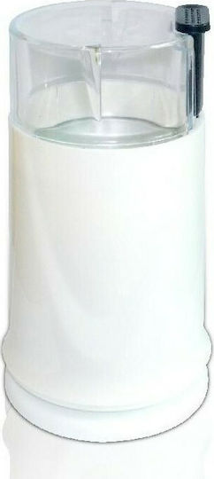 Rosberg Ηλεκτρικός Μύλος Καφέ 150W με Χωρητικότητα 50gr Λευκός