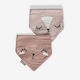Minene Bamboo Bandana Stoff mit Taste Rosa 2Stück