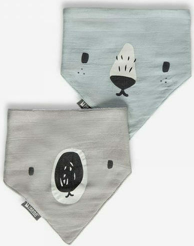 Minene Bamboo Bandana Stoff mit Taste BLUE 2Stück Minene Bamboo Bandana Stoff mit Taste BLUE 2Stück