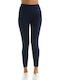 Women's Cropped Training Legging High Waisted & Push Up Navy Blue