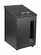 Viometal LTD 1077 Oregon Metallic Box Wood Storage 36x44x64cm Black
