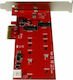 StarTech Κάρτα PCIe σε 2 θύρες M.2