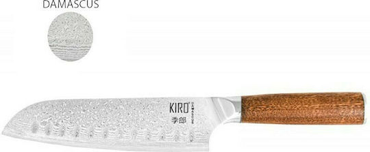 Kiro Kasai Messer Santoku aus Damaststahl 18cm