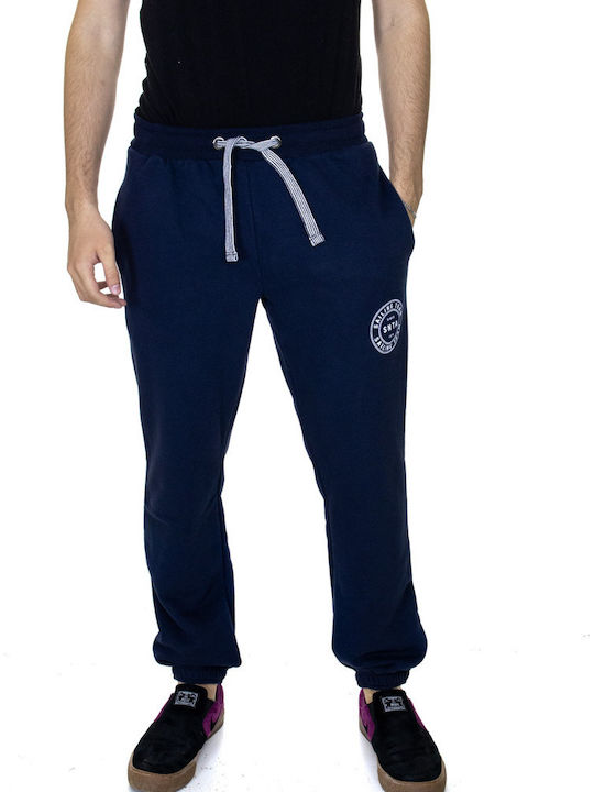 Santana SWD312 Men's Sweatpants with Rubber Navy Blue