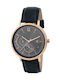 Pierre Cardin Bonne Nouvelle Stride Watch Chronograph Battery with Black Leather Strap