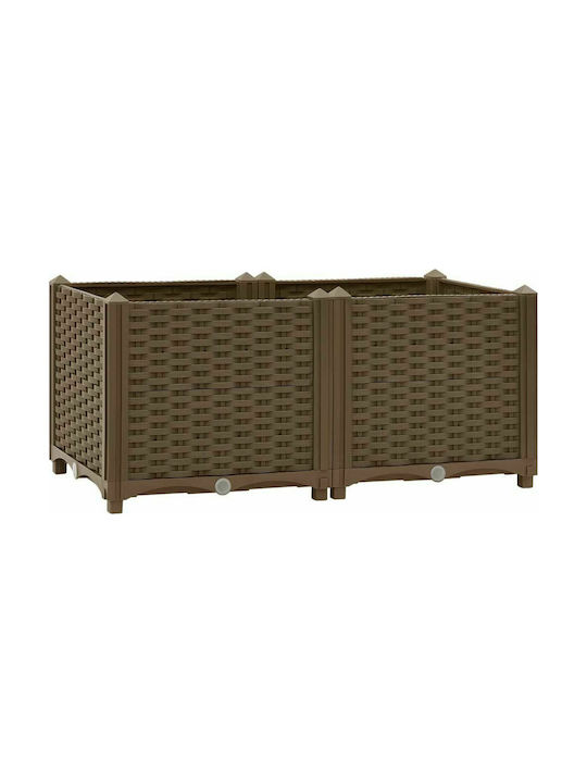 vidaXL Planter Box 80x38cm în Culoare Maro 316516