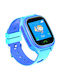 Ceas Smart pentru Copii cu GPS și Brățară de Cauciuc/Plastic Albastru