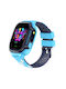 Y92 Kinder Smartwatch mit GPS und Kautschuk/Plastik Armband Blau