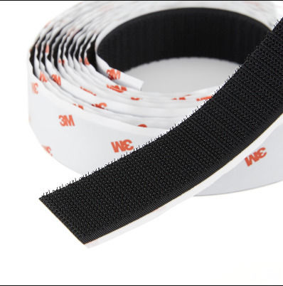 3M SJ3526N Hook Fastener Male Self-Adhesive Reusable Tape Black 50mmx1m 1pcs