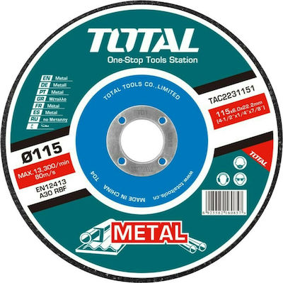 Total Schleifscheibe Metall 115mm