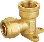 Pipe Elbow Fitting Brass 1/2" / 2" Female Ø18mm