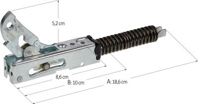 Siemens 00490748 Replacement Oven Hinge Compatible with Bosch / Siemens / Pitsos / Neff 18.6cm