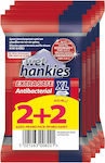 ΜΕΓΑ Wet Hankies Extra Safe XL 2 & 2 Pack Dezinfectante Servetele Pentru mâini 48buc