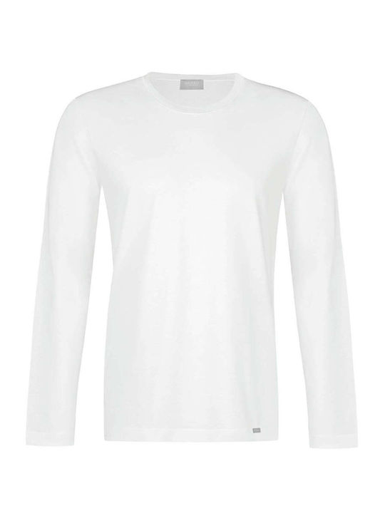 HANRO T-SHIRT LONG SLEEVE WHITE