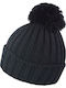 Ribbed Beanie Cap Black