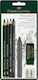 Faber-Castell Pitt Graphite Master Σετ 7 Μολύβια με Ξύστρα και Γόμα Μαύρα