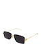 Bottega Veneta Sunglasses with Gold Metal Frame and Black Lens BV1126S 002