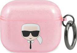 Karl Lagerfeld Glitter Karl`s Head Silicone Cas...