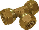 Pipe Tee Brass 18mm