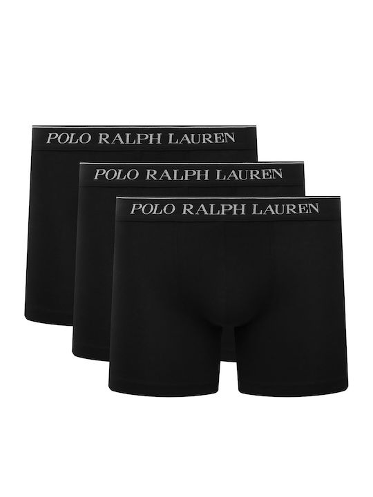 Ralph Lauren Ανδρικά Μποξεράκια Μαύρα 3Pack