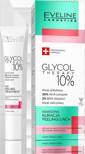 Eveline Glycol Therapy 10% Säure Behandlung Gesichtspeeling Creme für Peeling Gesicht 20ml