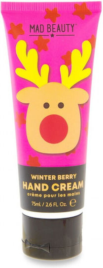 Mad Beauty Reindeer Winter Berry Ενυδατική Κρέμα για Σκασμένα Χέρια 75ml