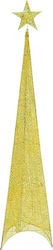 Beleuchteter Pyramidenbaum 150cm Gold Beleuchteter Pyramidenbaum 150cm Gold