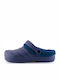 392-0002 Winterliche Herrenhausschuhe Blau 1222-0155-000003