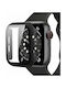 Tech-Protect Defense 360 Plastic Case with Glass in Black color for Apple Watch 45mm