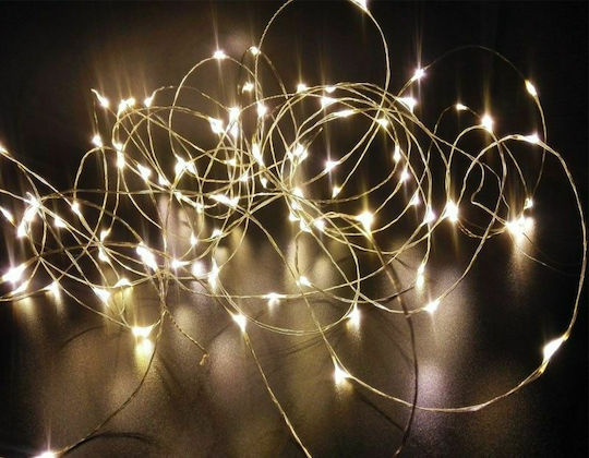 200 Λαμπάκια LED 20μ. Θερμό Λευκό σε Σειρά