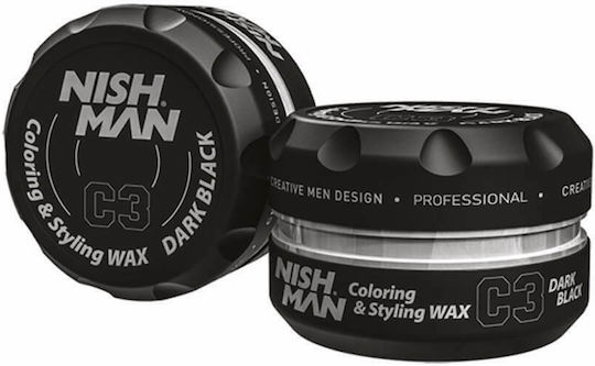 NISHMAN Coloring Styling Wax Dark Black C3