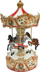 Carousel Christma Decorative Decorative Scenery with Music 23cm