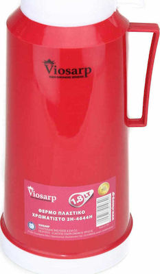 Viosarp Bottle Thermos Plastic Red 1.8lt with Cap-Cup 2H-4644H