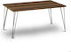 Rectangular Coffee Table Fiona Walnut L90xW55xH43cm