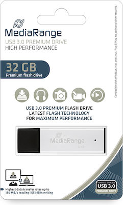 MediaRange 32GB USB 3.0 Stick Argint