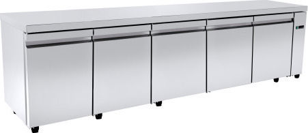 Niki Inox Ψυγείο Πάγκος χωρίς Μοτέρ Υ88xΠ240xΒ60cm