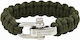 Pentagon Survival Bracelet 2.0 Survival Bracelet Green Camo with Rope Green