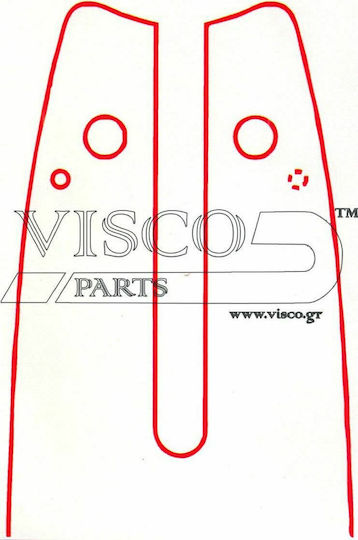 Visco Parts Chainsaw Blade Chainsaw Blade 40cm for Chain with Pitch .325", Guide Bar Thickness .063"-1.6mm & Number of Drivers 62E SW 16-63EH