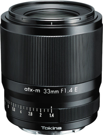 Tokina Full Frame Φωτογραφικός Φακός ATX-m 33mm F/1.4 X Σταθερός για Sony E Mount Μαύρος