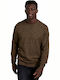 Funky Buddha Men's Long Sleeve Sweater Tobacco