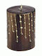 JK Home Decoration Christmas Brown Candle 8cm