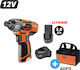 Krausmann U73012-12S Ударна Отвертка На Батерия 12V 1x2Ah