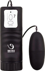 Seven Creations Ultra Seven Vibrator Bullet glonț vibrator Negru