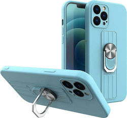 Hurtel Ring Back Cover Σιλικόνης Γαλάζιο (iPhon...