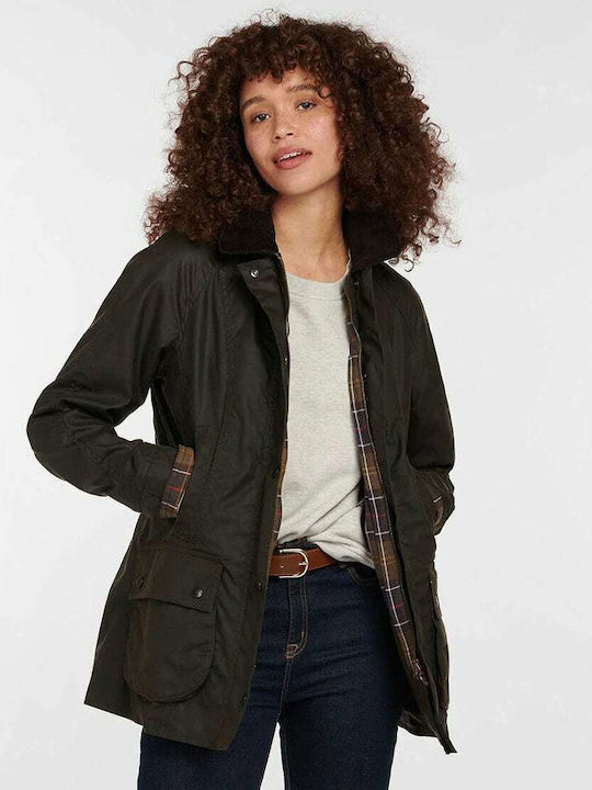 Barbour Classic Beadnell Wax Jachetă Kaki