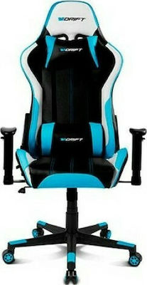 Drift DR175 Artificial Leather Gaming Chair with Adjustable Arms Blue